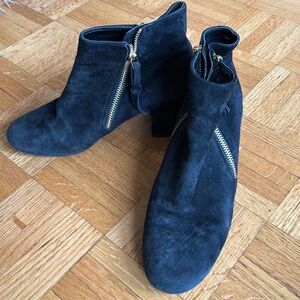 Cole Haan Black Suede Ankle Boot 6.5B